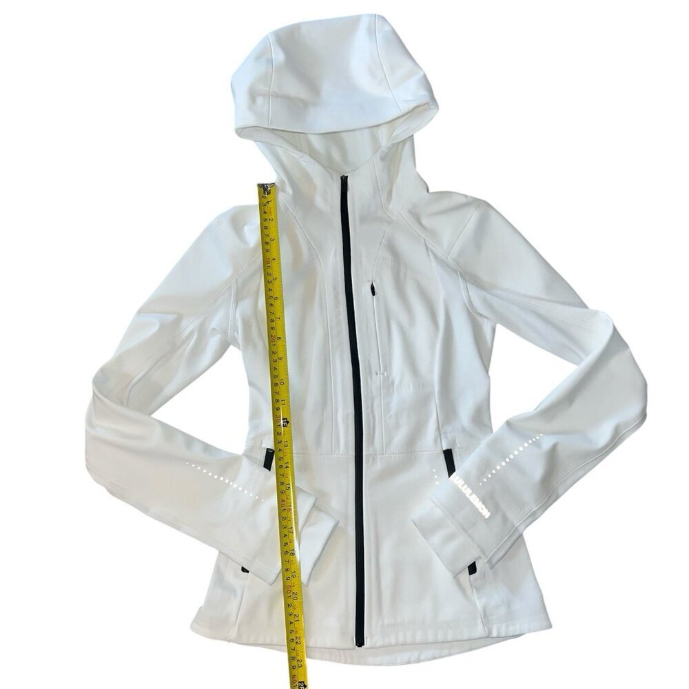 NWOT Lululemon Cross Chill Jacket White Size 0 - Picture 4 of 10